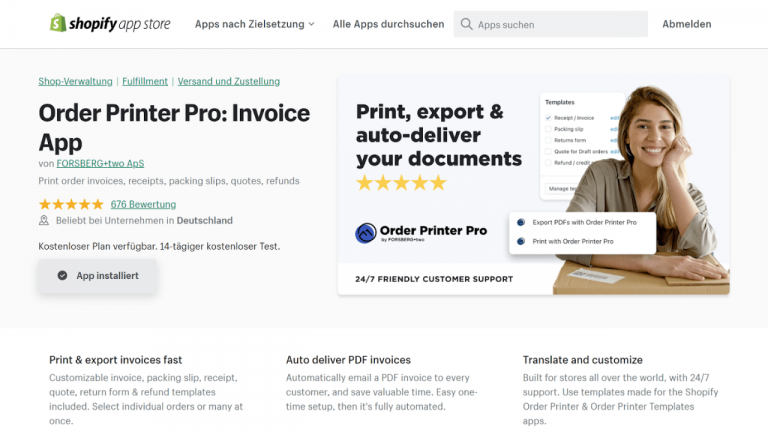 Order Printer Pro Shopify App